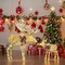 Champagne Cotton Rope Reindeer with LED Lights Holiday Decoration 42" H & 22" H
